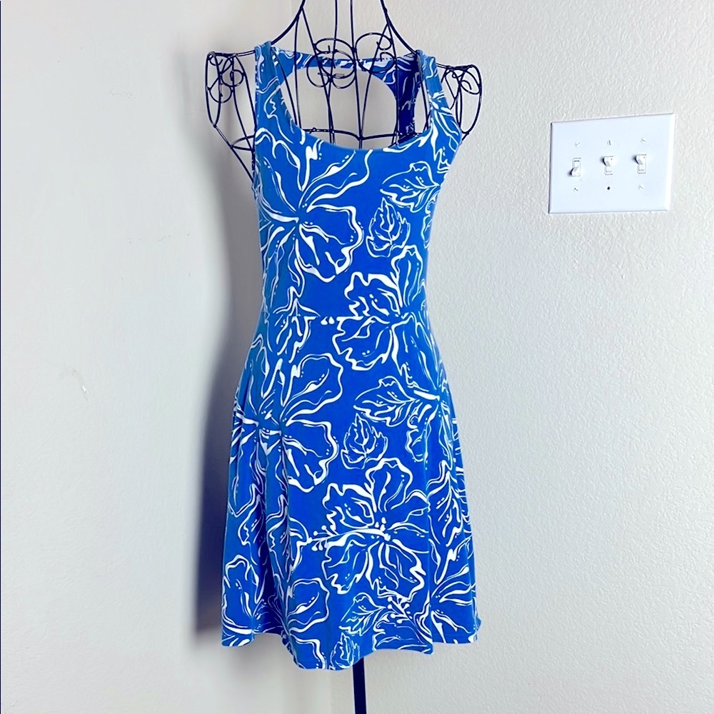 Lululemon Blue Floral Dress